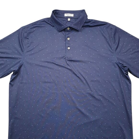 Peter Millar Summer Comfort North Star Golf Polo Shirt Mens XL Performance - Picture 3 of 9